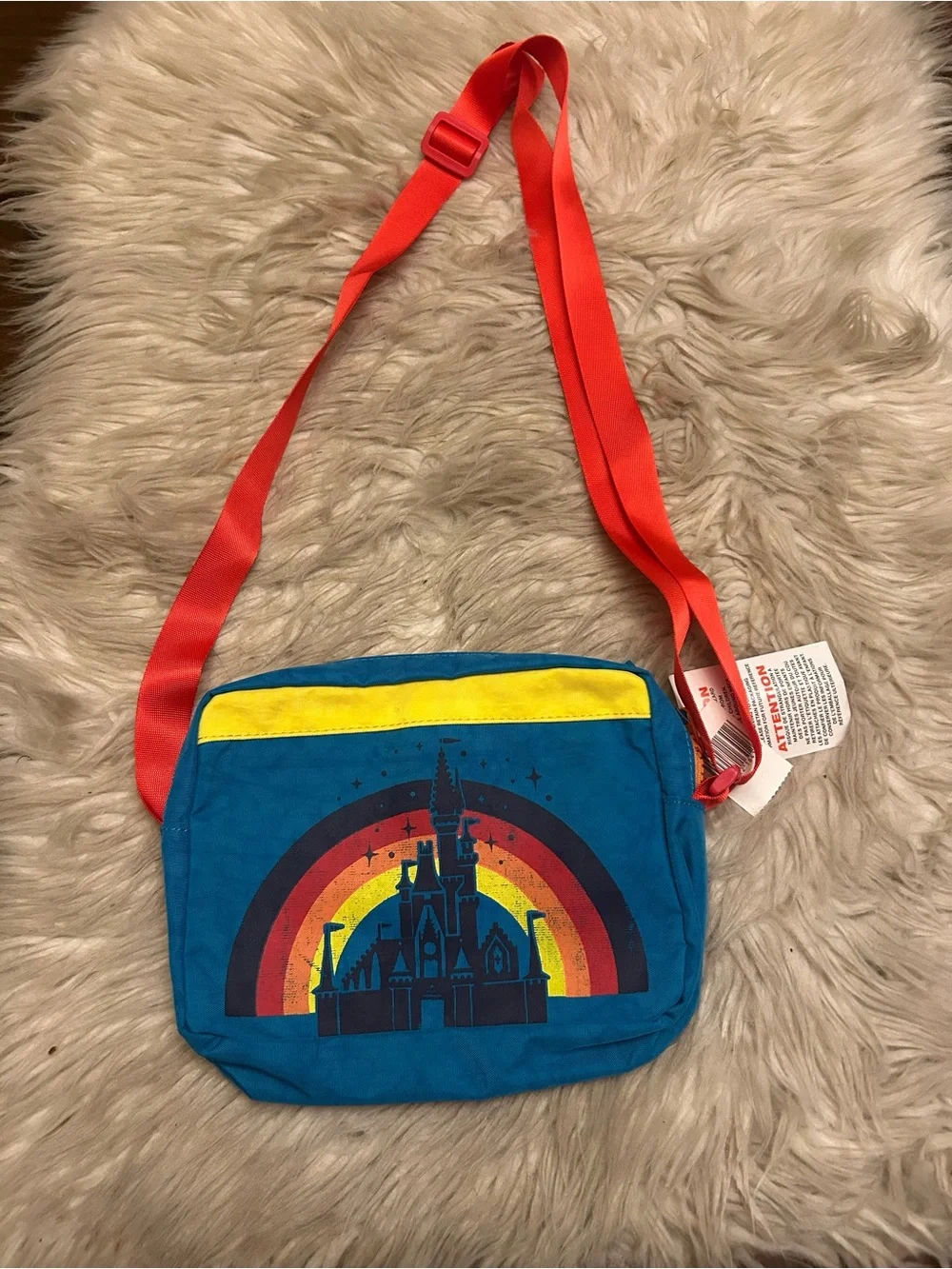NWT DISNEY PARKS Vault Collection Retro Print Crossbody Bag - Picture 7 of 10